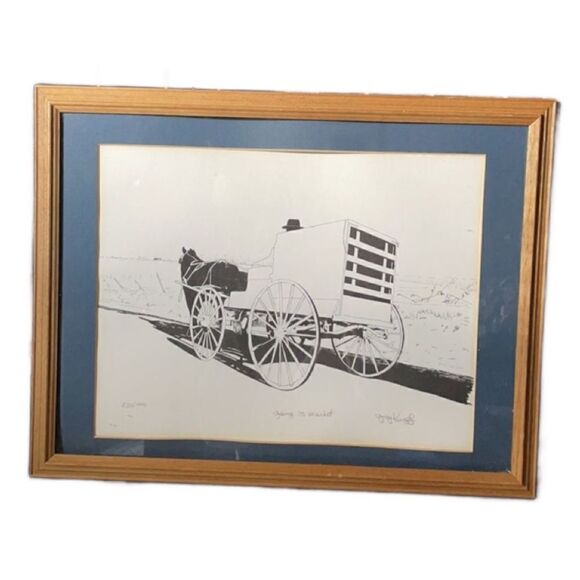 Greg Kempfs “Going to Market” Lithograph Print Numbered and Signed - Picture 11 of 15
